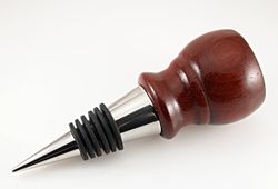 Padauk Wine Bottle Stopper - Custom Order
