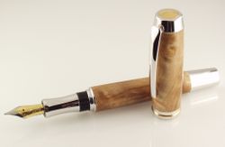 Poplar Burl Gentlemen's Fountain Pen - Custom Order