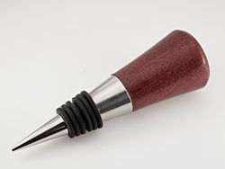 Purpleheart Wine Bottle Stopper 