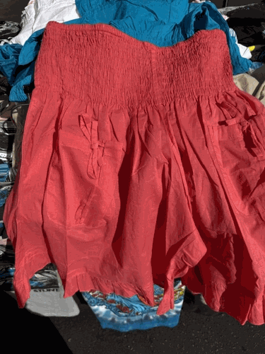 Bright Red Solid Shorts