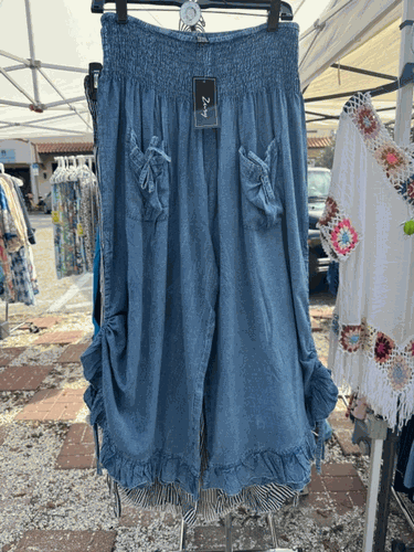 Dark Denim Capri Pants