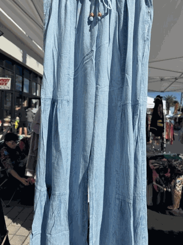 Light Denim Capri
