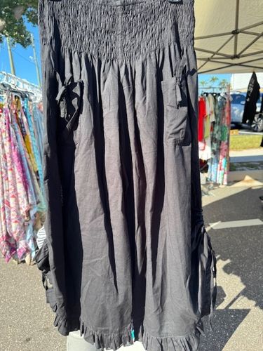 Solid Gray Capri Pants