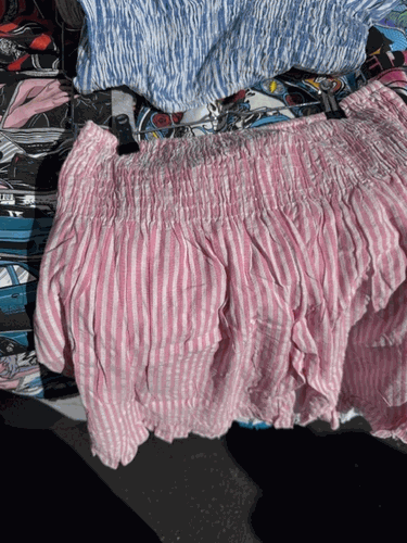 Pink Striped Shorts