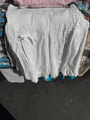White Solid Shorts