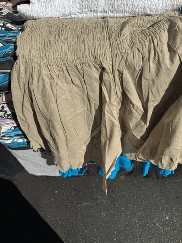 Tan Solid Shorts