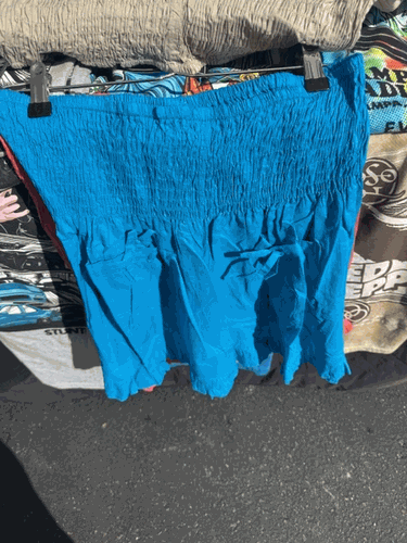 Royal Blue Solid Shorts