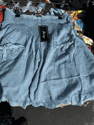 Denim Solid Shorts