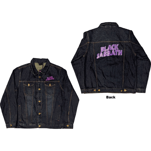 Black Sabbath Purple Lettering Denim Jacket