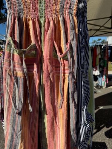 Multi-Colored Striped Pants