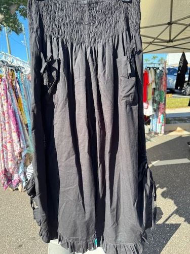 Solid Gray Capri Pants