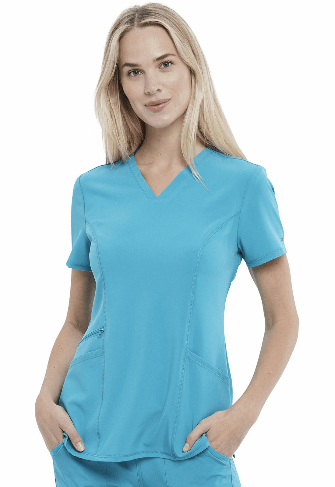 Allura v-neck 2 pocket scrub top cka684