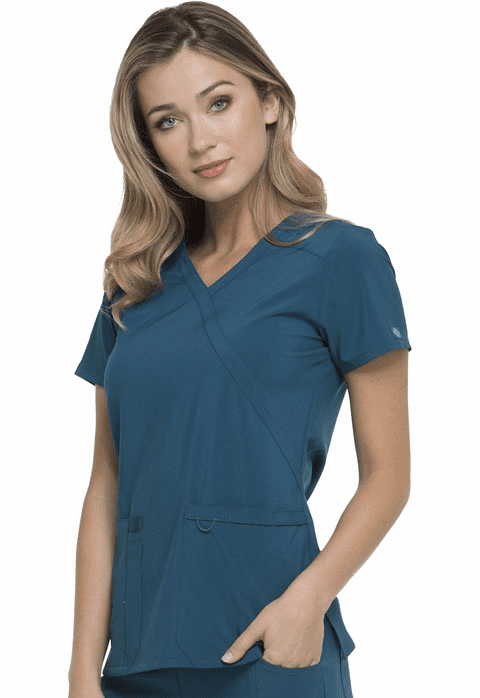 DK625 Dickies Essentials Mock Wrap Top