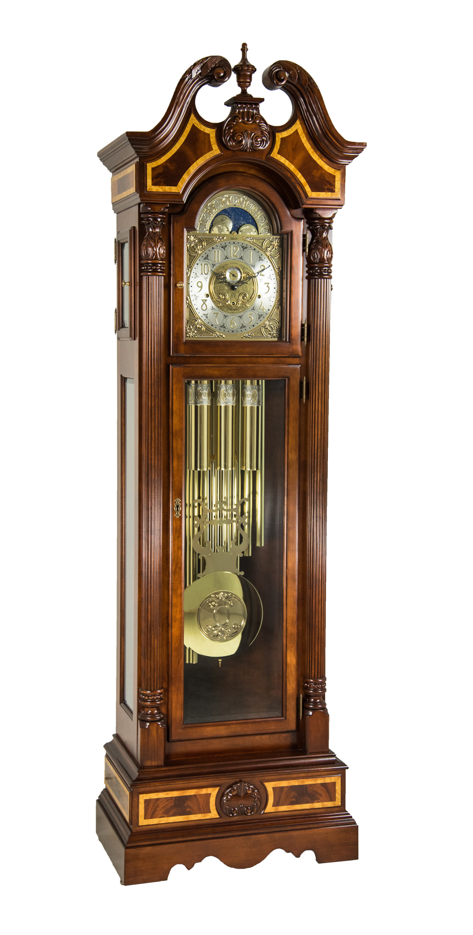 Foreman Tubular Chimes Grandfather Clock by Hermle Clocks Hermle