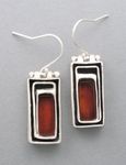 Carnelian Earrings (rectangular)