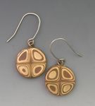 Circle  cane earrings