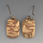 Copper and bronze earrings