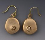 Hollow bronze earrings