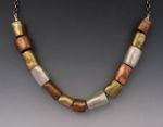 Mixed Metal Bead Necklace