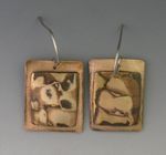 Mokume gabe earrings