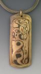 Mokume gane pendant