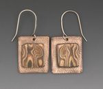 Mokume Gane Square Earrings