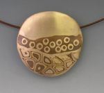 Patchwork circle pendant