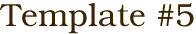 Template #5 