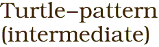 Turtle-pattern<BR>(intermediate)