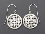 Woven Round Earrings