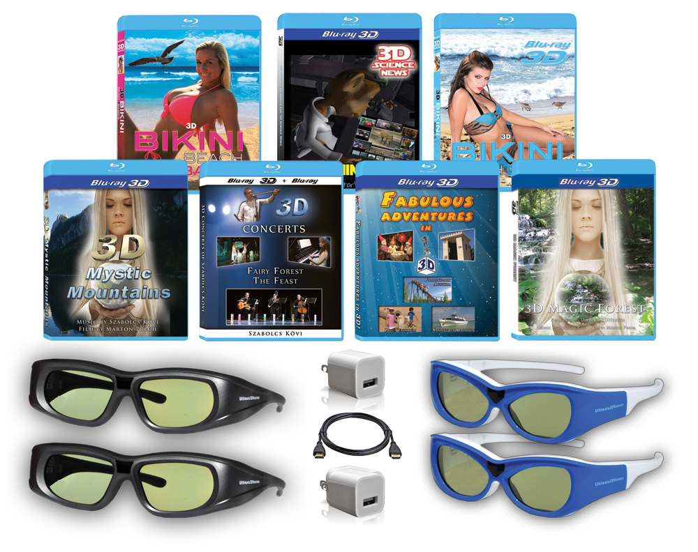 View Sonic 3D Glasses Deluxe Family Pack Rechargeable Compatible