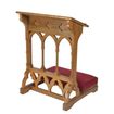 Gothic Padded Kneeler MEDIUM OAK