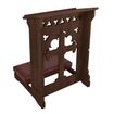 Holy Cross Padded Kneeler WALNUT STAIN