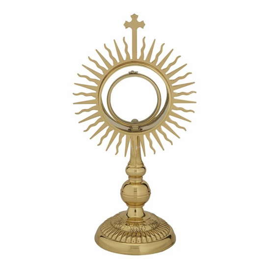 Monstrance with Glass Luna 13-3/4" High