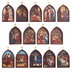 Stations of The Cross Wood Plaque Set