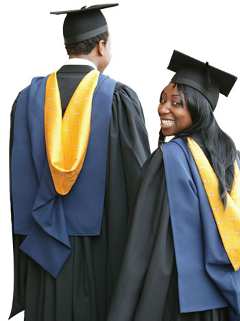 Master's Deluxe Cap Gown Tassel and Hood Package
