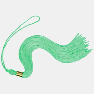 Neon green graduation tassel