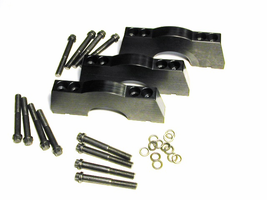 Three center main caps with bolts