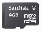 SanDisk 4GB MicroSD High Capacity (microSDHC) Memory Card w/ SD Card Adapter