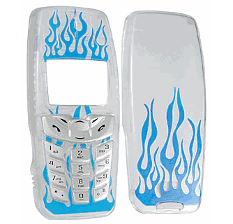Transparent Flame Design Faceplate for Nokia 2260/3360/3361