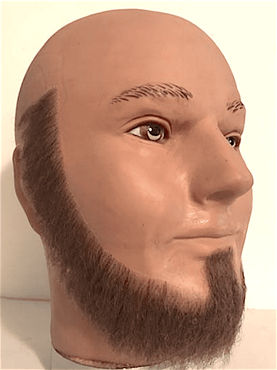 Thin Beard 100 Human Hair Glue On FAKE BEARDS MUSTACHES BEARD