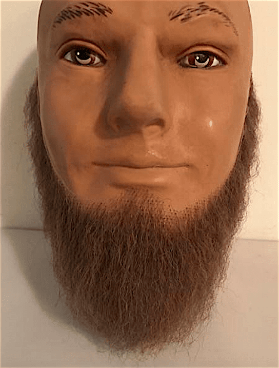 Full Beard Style 100 Human Hair Glue On FAKE BEARDS MUSTACHES