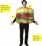 Cheeseburger Costume<br> Photo Realistic<br> CFD231