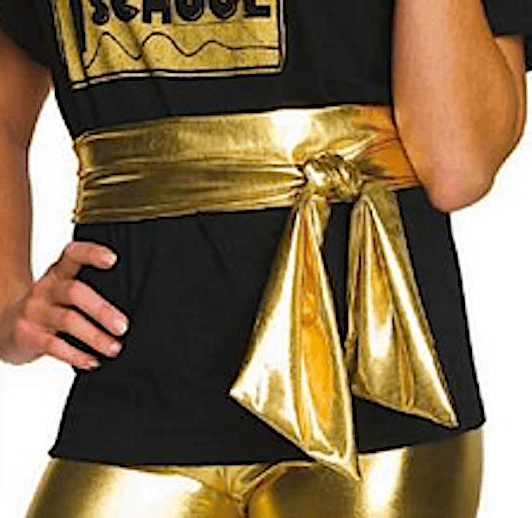 Costume Belt Gold Lame Belt COSTUME ACCESSORIES