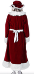 Deluxe Mrs Claus<br> Burgundy Velvet<br> Asst Sizes<br> CRM143