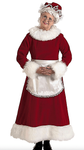 Deluxe Mrs Claus<br> Burgundy Velvet<br> Asst Sizes<br> CRM143