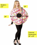 Donut Costume<br> White Frosted Doughnut<br> CFD761