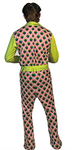 Feather Print Pantsuit<br> Pink and Green<br> Asst Sizes<br> 60M15