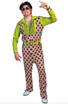 Feather Print Pantsuit<br> Pink and Green<br> Asst Sizes<br> 60M15