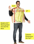 Food Costume<br> Avocado Toast Costume<br> CFD255